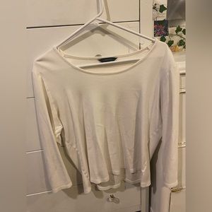 Lands End white long sleeve women’s shirt size large